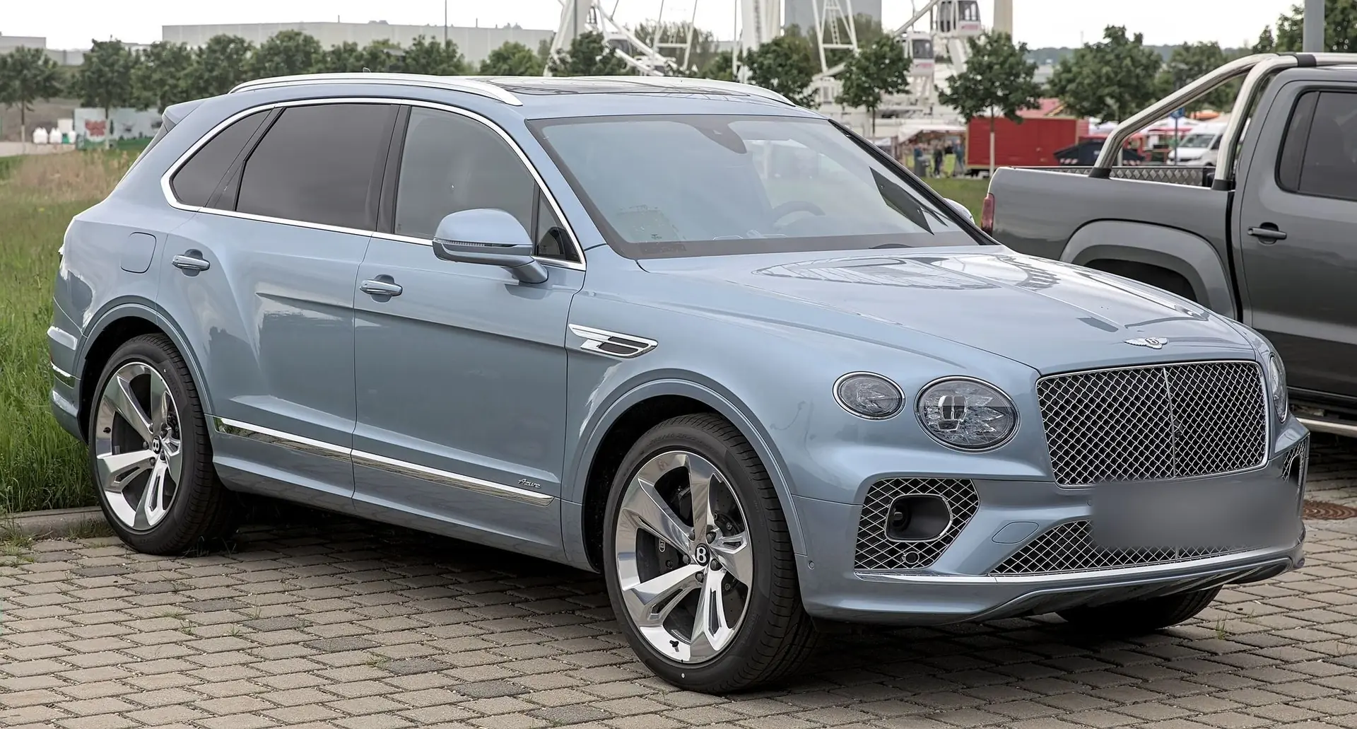 Bentley Bentayga in light blue